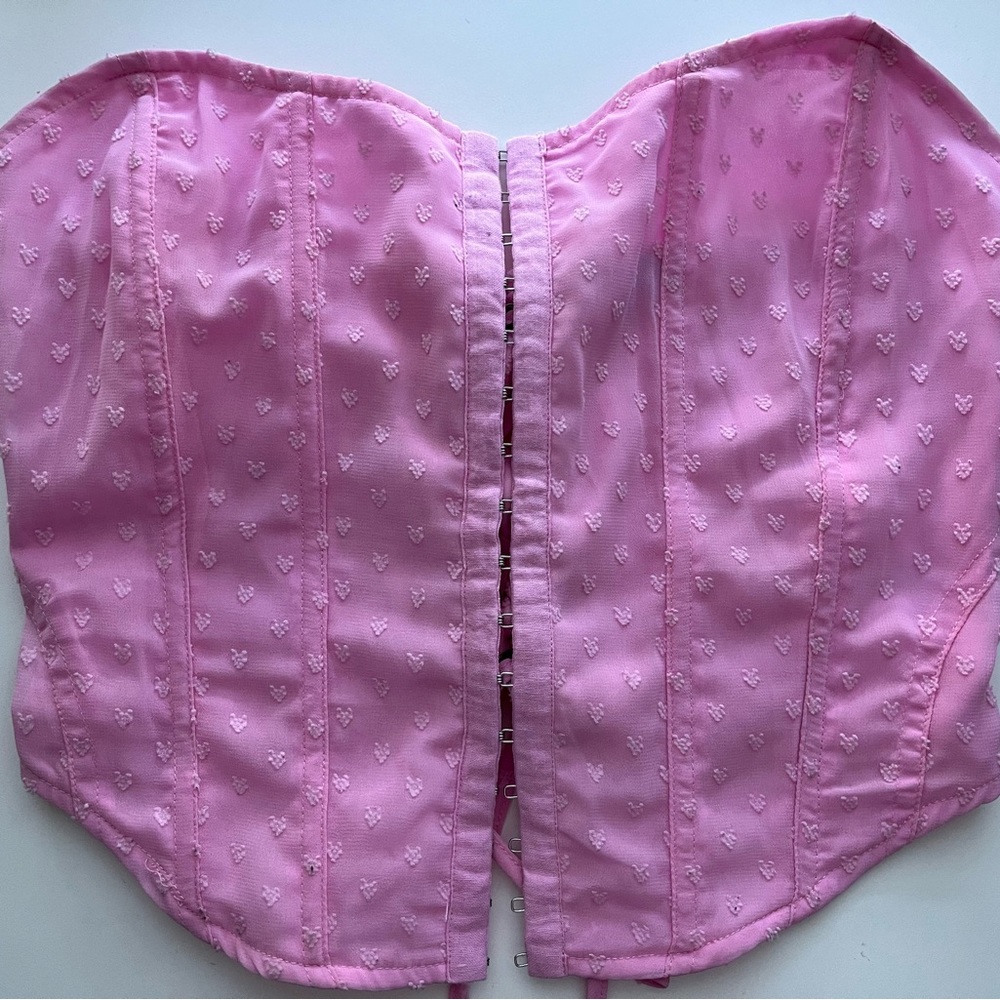 Pink corset